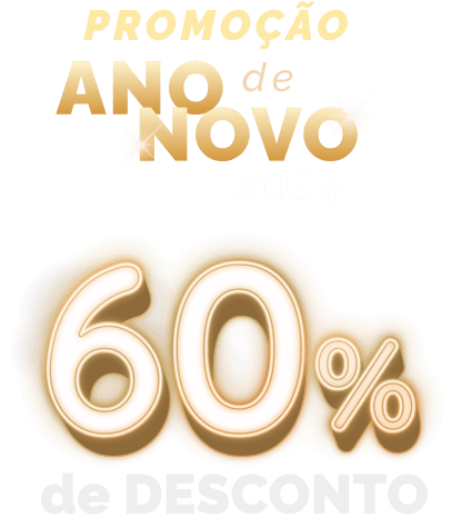 Promoção de ANO NOVO 2024 60% de desconto